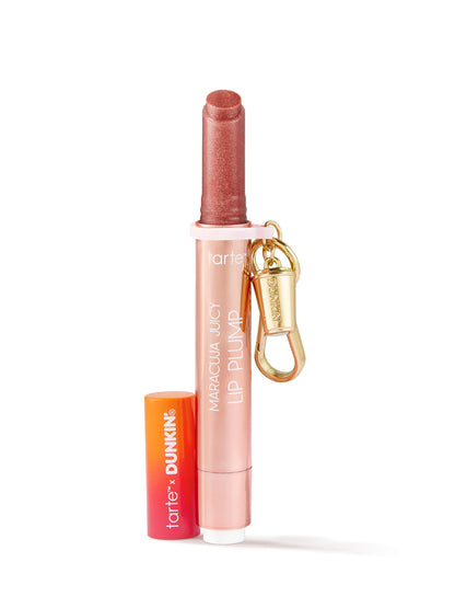 tarte™ x Dunkin' maracuja juicy shimmer glass lip plump + free charm
